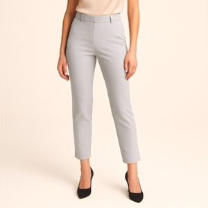 Mary Crafts Tailored High Rise Ankle Pants White 12